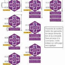 enseigne drapeau non lumineuse chirurgien-dentiste spécialiste orthodontiste chirurgie orale médecine bucco-dentaire