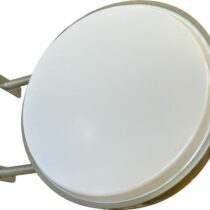 enseigne lumineuse drapeau recto verso ronde diam 500mm