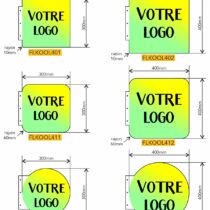 formats disponibles enseigne drapeau KOOLFLAG avec décor