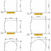 formats disponibles enseigne drapeau KOOLFLAG sans décor